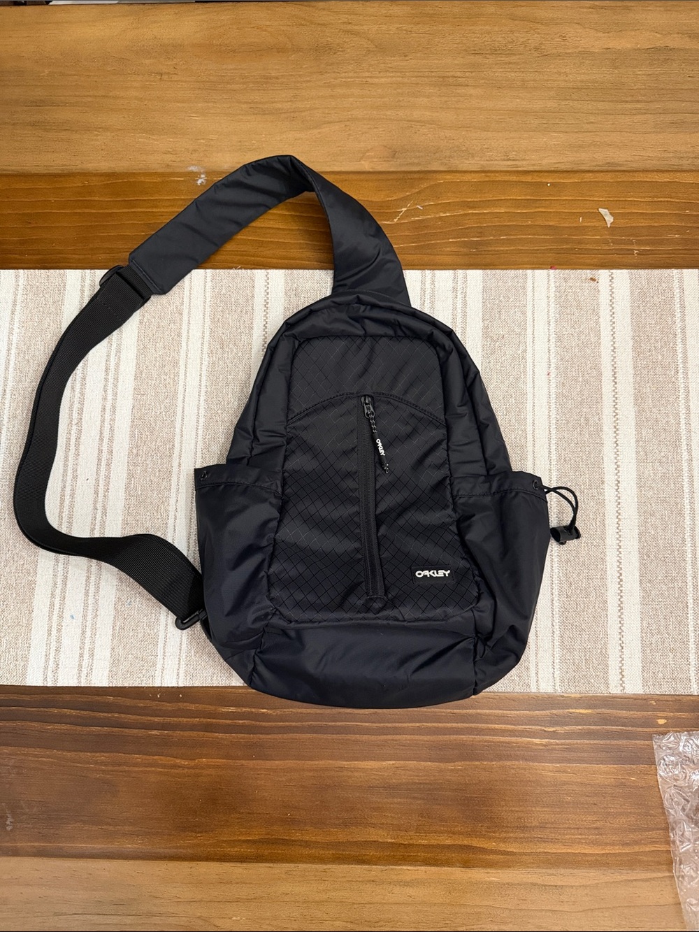 Oakley Black Sling Bag with Padded Strap